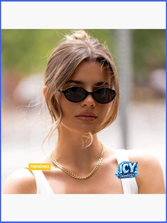 Trendy Oval Sunglasses with Anti-Reflective Lenses, 100% UVA/UVB Protection, main image 6